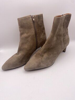 André Assous Women Winter Water Resistant Taupe Pointed Toe Bootie Sz 7.5